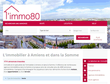 Tablet Screenshot of immo80.fr